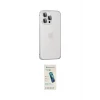 ieg™ iPhone 15 Pro Max Kılıf Eksen Form Serisi - Şeffaf Pasifik Cam Ekran Koruyucu
