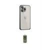 ieg™ iPhone 15 Pro Max Kılıf Eksen Form Serisi - Siyah Joko Magic 5D Hayalet Cam