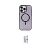 ieg™ iPhone 15 Pro Max Kılıf Eksen Işık Prime - Siyah Bilvis 0.18mm Plus Cam Ekran Koruyucu