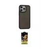 ieg™ iPhone 15 Pro Max Kılıf Eksen Işık - Siyah Buffer Cam Ekran Koruyucu