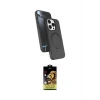 ieg™ iPhone 15 Pro Max Kılıf İz Işık Koleksiyonu - Siyah Buffer Cam Ekran Koruyucu