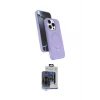 ieg™ iPhone 15 Pro Max Kılıf İz Işık Koleksiyonu - Siyah Vanessa Magic Cam