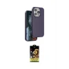 ieg™ iPhone 15 Pro Max Kılıf Kıvılcım Çizgi Serisi - Siyah Buffer Cam Ekran Koruyucu