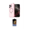 ieg™ iPhone 15 Pro Max Kılıf Kıvılcım Form Prime - Siyah Buffer Hayalet Cam Ekran Koruyucu