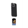 ieg™ iPhone 15 Pro Max Kılıf Kıvılcım Modern Özel Seri - Siyah Buffer Hayalet Cam Ekran Koruyucu