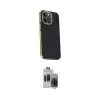 ieg™ iPhone 15 Pro Max Kılıf Kıvılcım Modern Özel Seri - Siyah Vanessa Magic Hayalet Cam