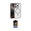 ieg™ iPhone 15 Pro Max Kılıf Kıvılcım Prime - Siyah Buffer Hayalet Cam Ekran Koruyucu