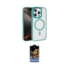 ieg™ iPhone 15 Pro Max Kılıf Kıvılcım Prime - Siyah Buffer Hayalet Cam Ekran Koruyucu