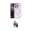 ieg™ iPhone 15 Pro Max Kılıf Kıvılcım Prime - Siyah Vanessa Magic Hayalet Cam