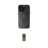 ieg™ iPhone 15 Pro Max Kılıf Kozmos Çizgi Prime - Siyah Joko Magic 5D Hayalet Cam