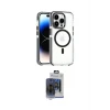 ieg™ iPhone 15 Pro Max Kılıf Kozmos Doku Koleksiyonu - Siyah Vanessa Magic Cam