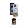 ieg™ iPhone 15 Pro Max Kılıf Kozmos Form Özel Seri - Siyah Buffer Hayalet Cam Ekran Koruyucu