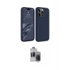 ieg™ iPhone 15 Pro Max Kılıf Kozmos Yansıma Özel Seri - Siyah Vanessa Magic Hayalet Cam