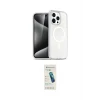 ieg™ iPhone 15 Pro Max Kılıf Nova Asil Prime - Şeffaf Pasifik Cam Ekran Koruyucu