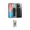 ieg™ iPhone 15 Pro Max Kılıf Nova Işık Koleksiyonu - Siyah Bilvis 3D Cam Ekran Koruyucu