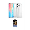 ieg™ iPhone 15 Pro Max Kılıf Nova Işık Koleksiyonu - Siyah Buffer Hayalet Cam Ekran Koruyucu