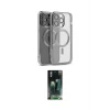 ieg™ iPhone 15 Pro Max Kılıf Nova Işık Özel Seri - Şeffaf 360 Full Body Arka Koruyucu