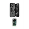 ieg™ iPhone 15 Pro Max Kılıf Nova Işık Özel Seri - Şeffaf 360 Full Body Arka Koruyucu