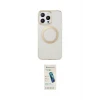 ieg™ iPhone 15 Pro Max Kılıf Pusula Form - Şeffaf Pasifik Cam Ekran Koruyucu