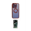 ieg™ iPhone 15 Pro Max Kılıf Pusula Form - Siyah 360 Mat Full Body Arka Koruyucu