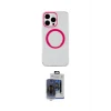 ieg™ iPhone 15 Pro Max Kılıf Pusula Form - Siyah Vanessa Magic Cam