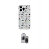 ieg™ iPhone 15 Pro Max Kılıf Pusula Form - Siyah Vanessa Magic Hayalet Cam