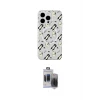 ieg™ iPhone 15 Pro Max Kılıf Pusula Form - Siyah Vanessa Magic Hayalet Cam