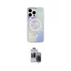 ieg™ iPhone 15 Pro Max Kılıf Pusula Form - Siyah Vanessa Magic Hayalet Cam