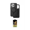 ieg™ iPhone 15 Pro Max Kılıf Pusula Işık Koleksiyonu - Siyah Buffer Cam Ekran Koruyucu