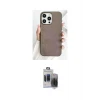 ieg™ iPhone 15 Pro Max Kılıf Pusula Modern - Siyah Vanessa Magic Hayalet Cam