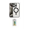 ieg™ iPhone 15 Pro Max Kılıf Siluet Çizgi Serisi - Siyah Polymer Nano Ekran Koruyucu