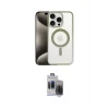 ieg™ iPhone 15 Pro Max Kılıf Siluet Çizgi Serisi - Siyah Vanessa Magic Hayalet Cam