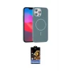 ieg™ iPhone 15 Pro Max Kılıf Siluet Doku Özel Seri - Siyah Buffer Hayalet Cam Ekran Koruyucu