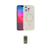 ieg™ iPhone 15 Pro Max Kılıf Siluet Doku Özel Seri - Siyah Joko Magic 5D Hayalet Cam