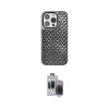 ieg™ iPhone 15 Pro Max Kılıf Siluet Form Serisi - Siyah Vanessa Magic Hayalet Cam
