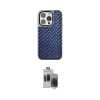 ieg™ iPhone 15 Pro Max Kılıf Siluet Form Serisi - Siyah Vanessa Magic Hayalet Cam