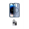 ieg™ iPhone 15 Pro Max Kılıf Siluet Minimal Prime - Siyah Vanessa Magic Hayalet Cam