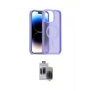 ieg™ iPhone 15 Pro Max Kılıf Siluet Minimal Prime - Siyah Vanessa Magic Hayalet Cam