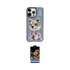 ieg™ iPhone 15 Pro Max Kılıf Siluet Modern Özel Seri - Siyah Buffer Hayalet Cam Ekran Koruyucu