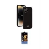 ieg™ iPhone 15 Pro Max Kılıf Vadi Çizgi Prime - Siyah Buffer Hayalet Cam Ekran Koruyucu
