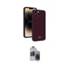 ieg™ iPhone 15 Pro Max Kılıf Vadi Çizgi Prime - Siyah Vanessa Magic Hayalet Cam