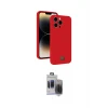 ieg™ iPhone 15 Pro Max Kılıf Vadi Çizgi Prime - Siyah Vanessa Magic Hayalet Cam