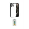 ieg™ iPhone 15 Pro Max Kılıf Vadi Minimal - Siyah Polymer Nano Ekran Koruyucu