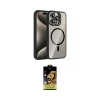 ieg™ iPhone 15 Pro Max Kılıf Yadigar Asil Koleksiyonu - Siyah Buffer Cam Ekran Koruyucu
