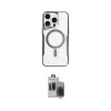ieg™ iPhone 15 Pro Max Kılıf Yadigar Klasik Özel Seri - Siyah Vanessa Magic Hayalet Cam