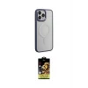 ieg™ iPhone 15 Pro Max Kılıf Yankı Işık Özel Seri - Siyah Buffer Cam Ekran Koruyucu