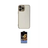 ieg™ iPhone 15 Pro Max Kılıf Yankı Serisi - Siyah Buffer Hayalet Cam Ekran Koruyucu