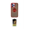 ieg™ iPhone 15 Pro Max Kılıf Yörünge Çizgi - Siyah Buffer Cam Ekran Koruyucu