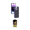 ieg™ iPhone 15 Pro Max Kılıf Yörünge Klasik - Siyah Buffer Cam Ekran Koruyucu