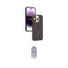 ieg™ iPhone 15 Pro Max Kılıf Yörünge Klasik - Siyah Joko Magic 5D Cam